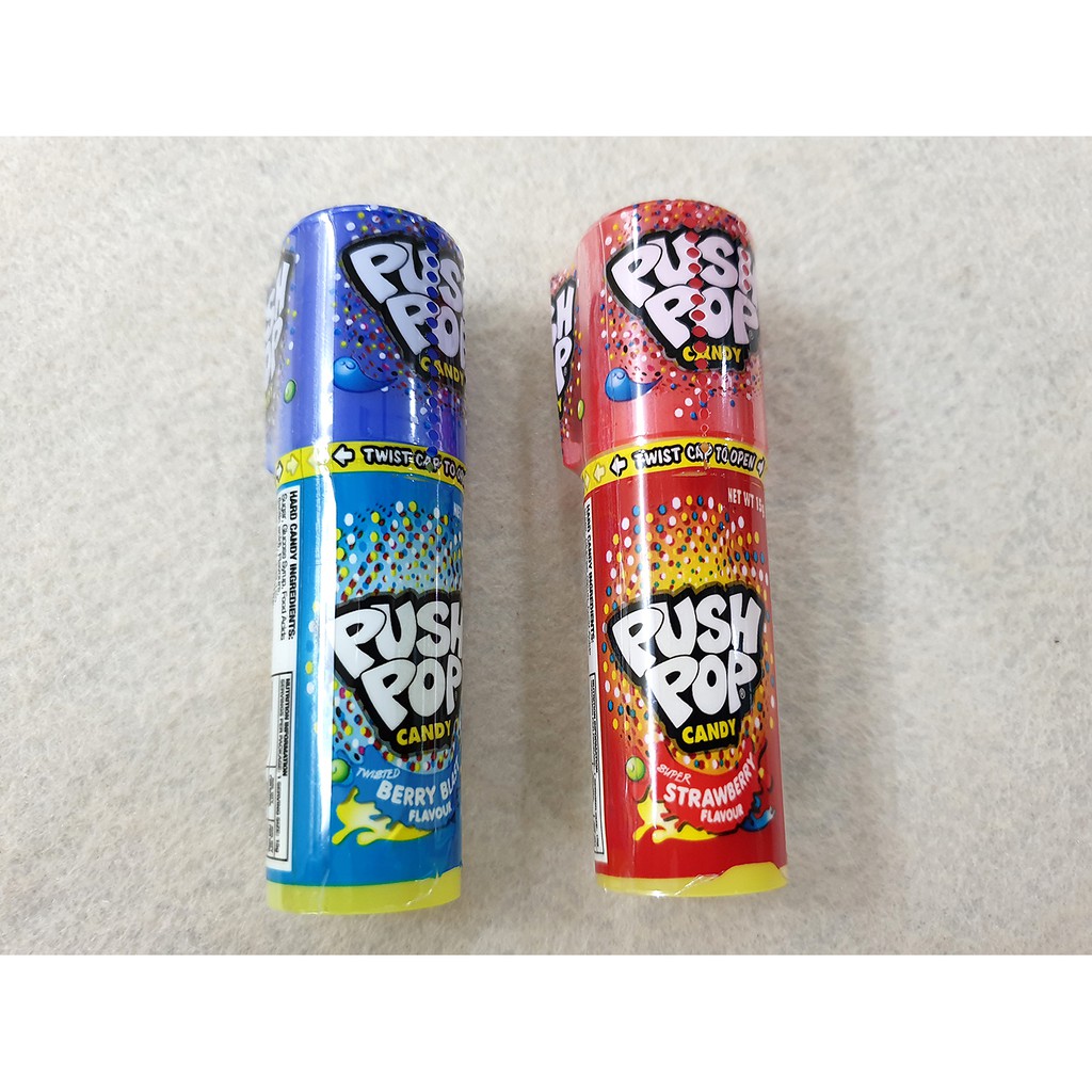 [Siêu hot] Combo 2 cái Kẹo Son Push Pop Candy hương vị Mâm Xôi, vị Cola loại 15g ( Mẫu mới - Nội địa USA-  Mỹ)