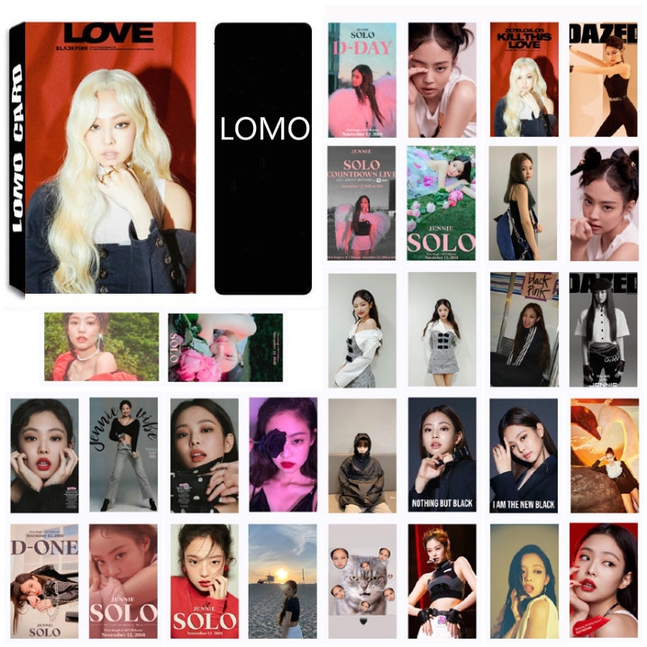 Hộp 30 thẻ hình nhóm nhạc BLACKPINK nổi tiếng của Hàn Quốc