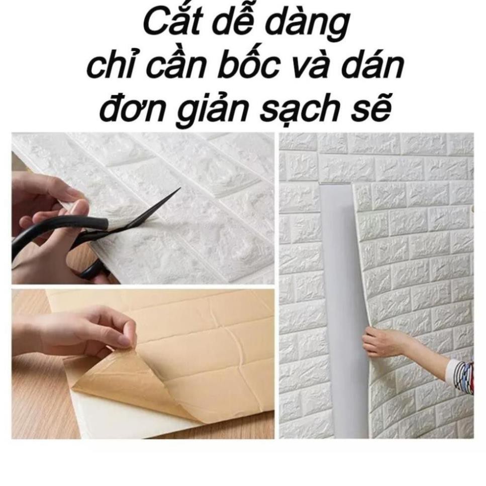 [FREE SHIP] Xốp Dán Tường 3D Khổ 70x77CM Dày 3mm Đến 5mm Chống Ẩm Giá Rẻ | BigBuy360 - bigbuy360.vn