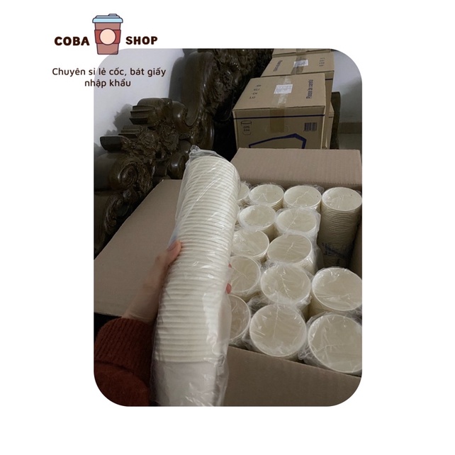 Thùng Cốc Giấy Dùng 1 Lần 6.5oz (185ml)- COBASHOP