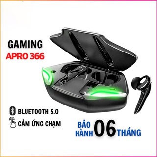 Tai Nghe Bluetooth gaming Apro 366 Wireless 5.0 Có Led,Tai nghe GAMING bluetooth Âm Thanh Sống Động chuyên game