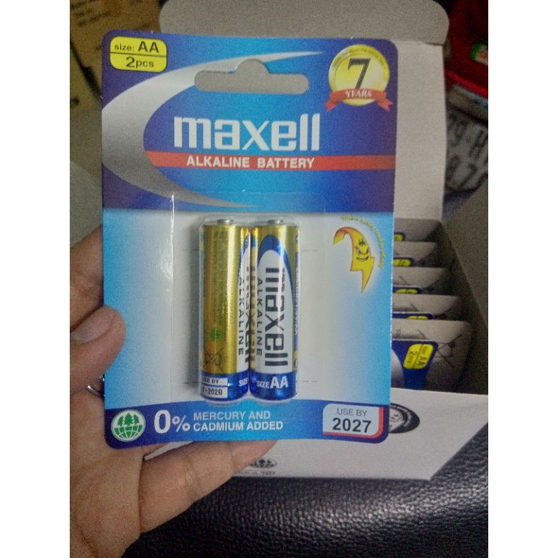 Pin vỉ maxell Alkaline AA [ vỉ/2 viên]