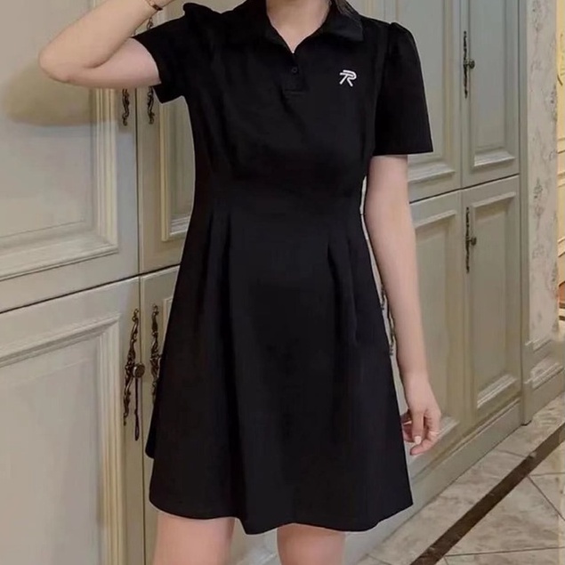 Đầm Cổ Polo Dáng Ôm Dài Vừa Vặn Phong Cách Hàn Quốc Thời Trang Mùa Hè Hàng Mới Dành Cho Bạn Nữ