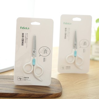 Kéo cắt tóc răng phẳng fasola dành cho bé