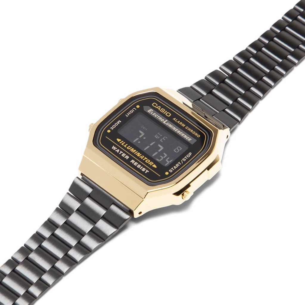 Đồng hồ Casio Nam Dây Kim Loại Vintage A168WEGB-1BDF Chính Hãng