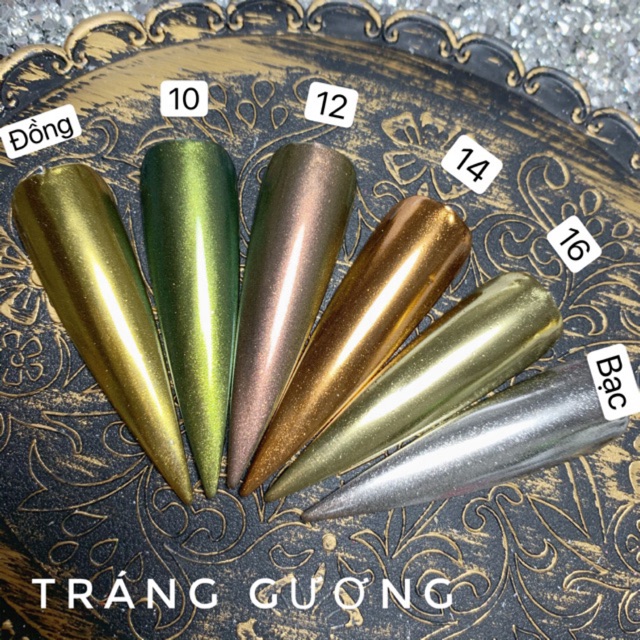 Bột tráng gương làm nail