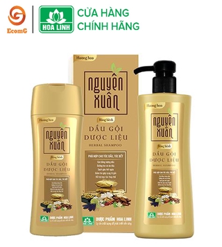 Dầu gội dược liệu cho tóc chắc khỏe, dành cho da dầu - Nguyên Xuân Bồng bềnh Hương hoa chai 250ml