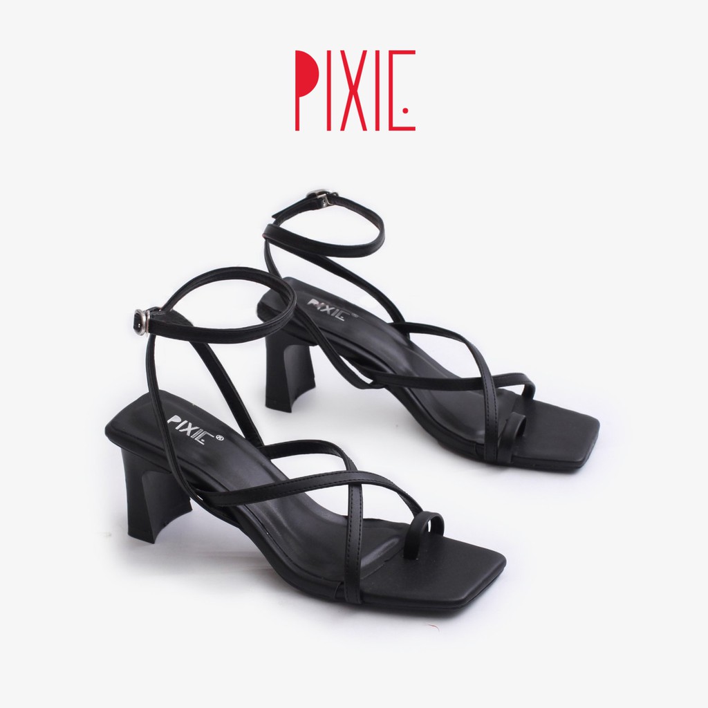 Giày Sandal Cao Gót 5cm Xỏ Ngón Pixie X753