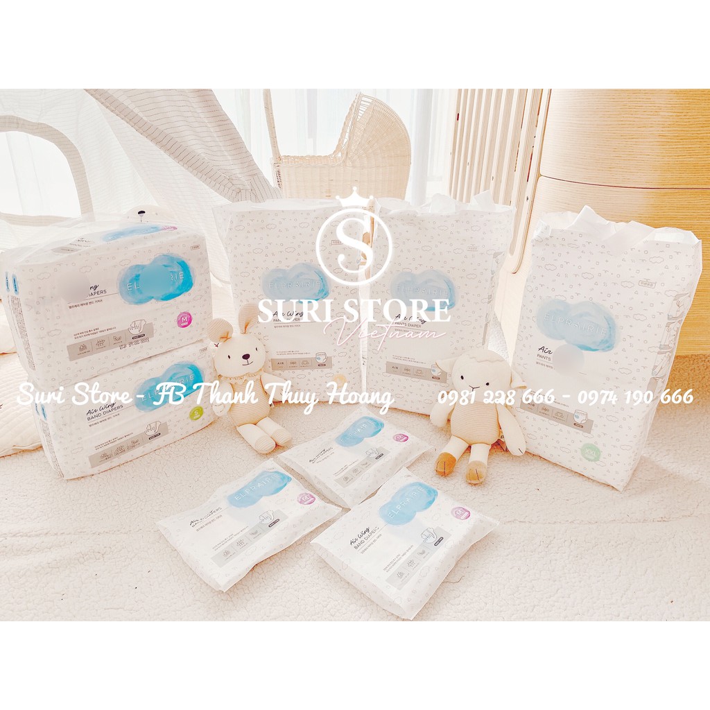 Bỉm dán/quần Elprairie size quầnXXL40/dánM30/dánS34 nội địa Hàn cao cấp