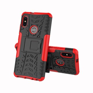 Ốp điện thoại nhựa cao cấp Armor hai lớp có giá đỡ tiện dụng dành cho Xiaomi Redmi Note 5 Pro