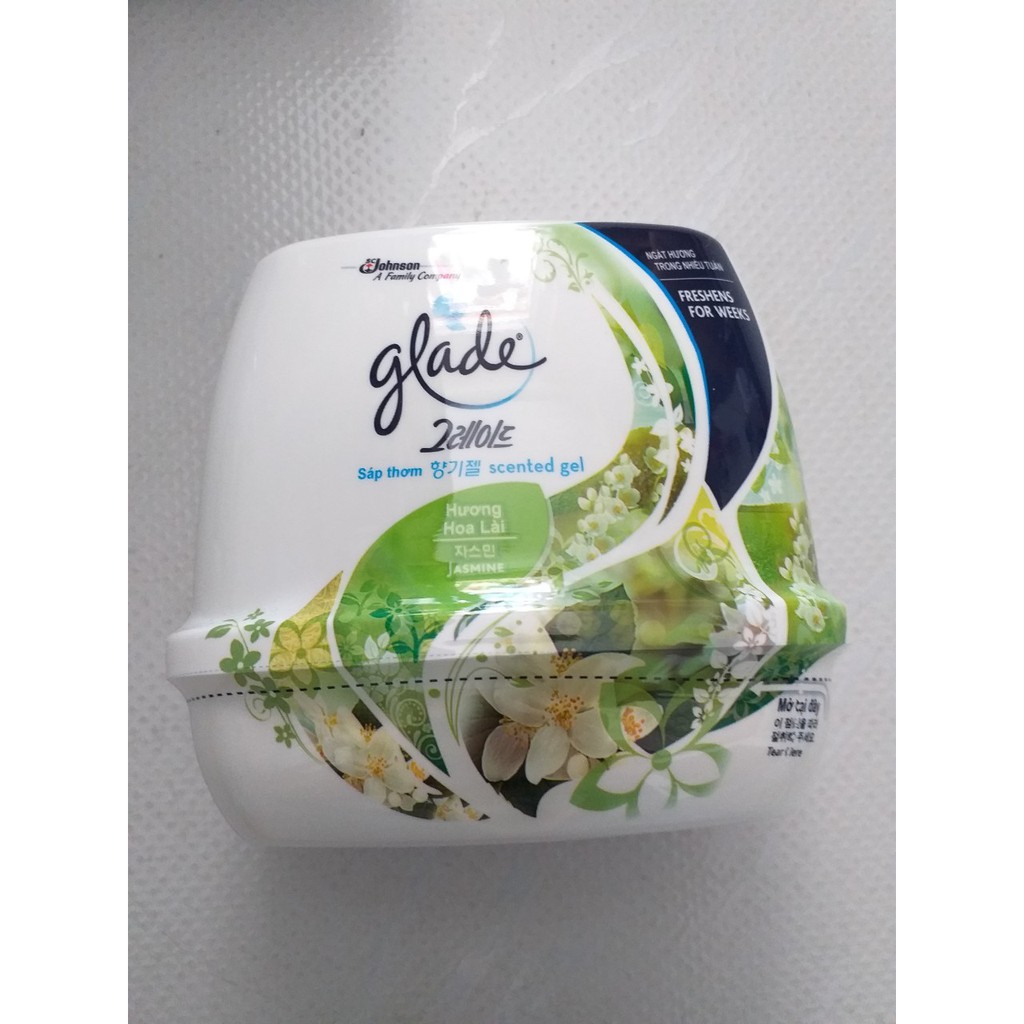 Sáp Thơm Glade Jasmine Hương Hoa Lài Hộp 180g