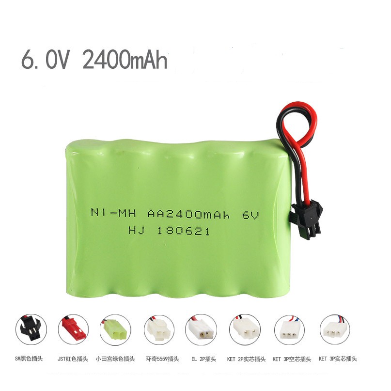 Pin 6v 2400mah Ni Mh Pin sạc xe điều khiển Bán buôn giá sỉ