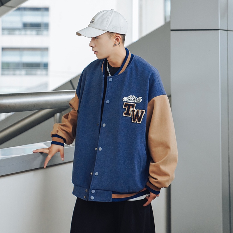 Áo khoác nam bomber cổ đứng phong cách cổ điển trẻ trung sành điệu cho các cặp đôi áo bomber nữ form rộng hàn quốc