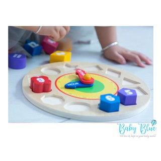 Đồng hồ gỗ lắp ghép
