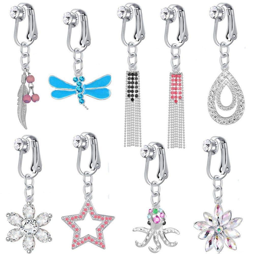 Khuyên Xỏ Rốn / Mũi / Rốn Hình Hoa Hồng Thời Trang