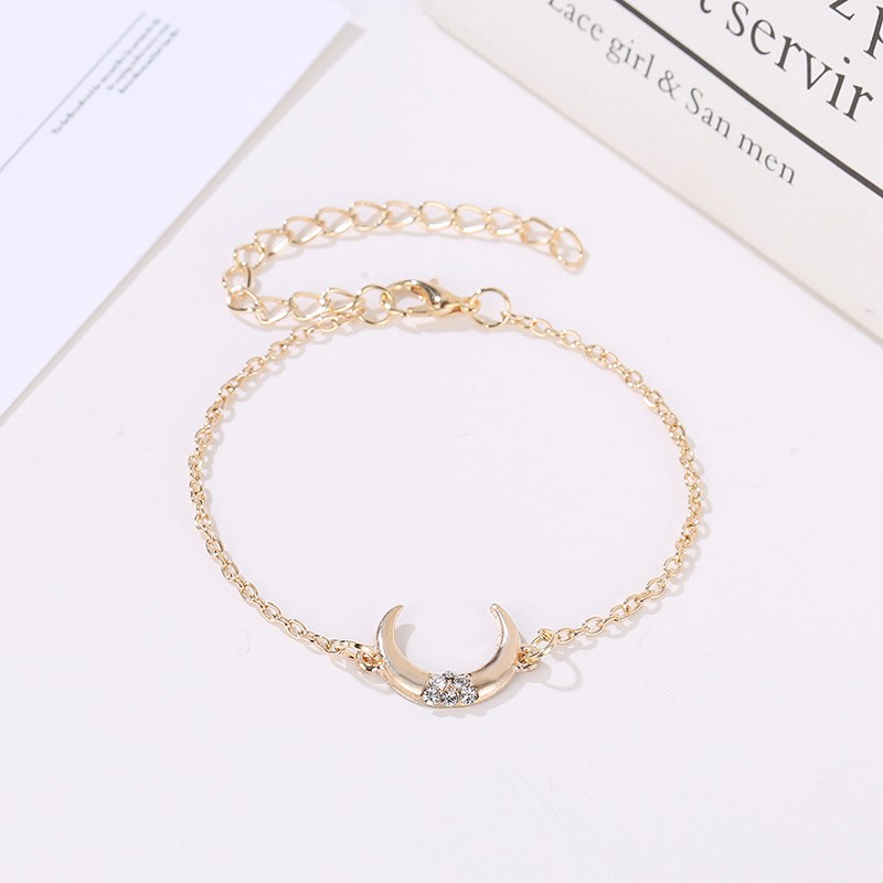 Set 4 Vòng Tay Hợp Kim Đính Đá Nhân Tạo Thời Trang Cho Nữ