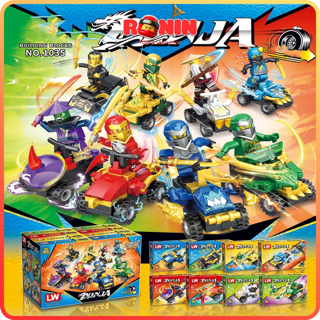 Đồ Chơi Lắp Ráp Ninjago Xe Mini / Siêu Xe Chiến Đấu Của Các Ninjago
