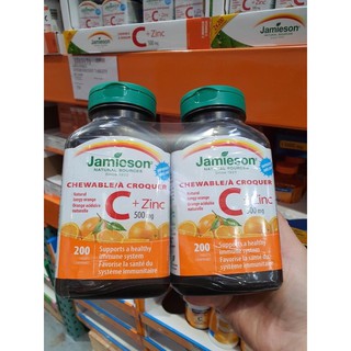 Jamieson Vitamin C và Kẽm 500mg lọ 200 viên