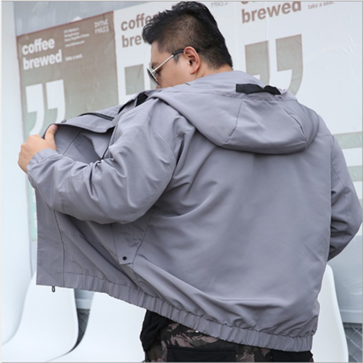 áo khoác gió áo khoác nam thu đông kiểu dáng mạnh mẽ hàng bigsize phù hợp với người mập từ 70-140kg | BigBuy360 - bigbuy360.vn
