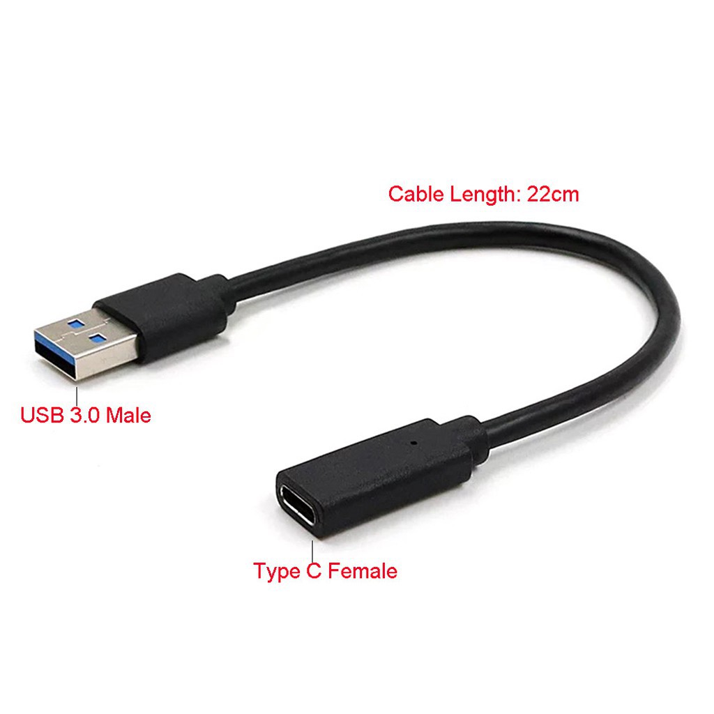 Dây cáp chuyển đổi USB 3.1 loại C cái sang USB 3.0 đực dành cho Macbook Android | BigBuy360 - bigbuy360.vn