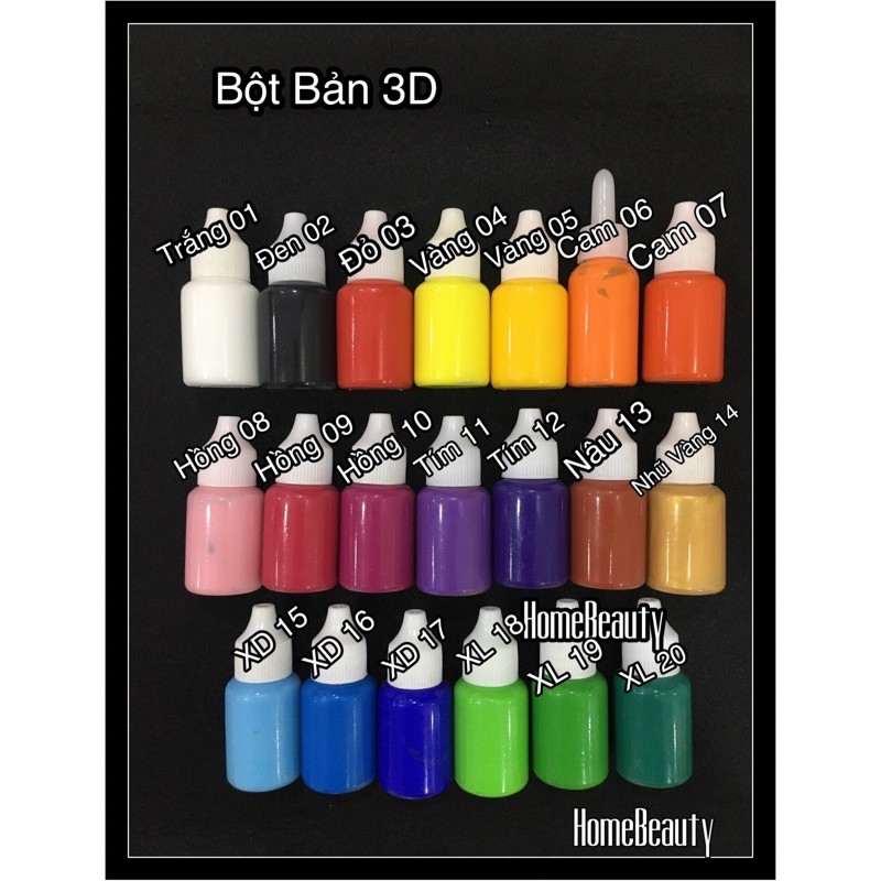 BỘT BẢN 3D - siêu mịn-lâu khô-vẽ cọ bản
