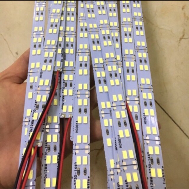 10 THANH LED 2 HÀNG - 144 MẮT- 1m - 12v