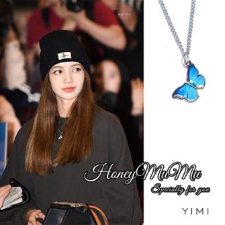 Dây chuyền mặt hình bươm bướm phong cách Hàn Quốc đơn giản dành cho cặp đôi bạn nữ