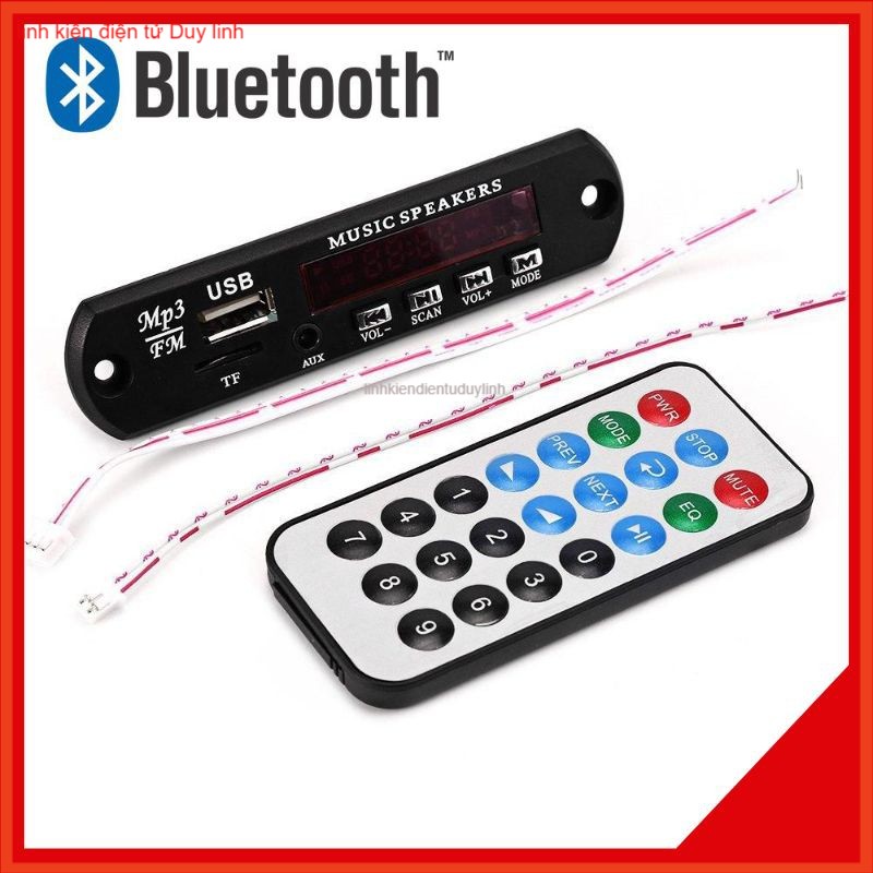 Mạch Thu Bluetooth MP3 , Mạch Giải Mã Bluetooth .