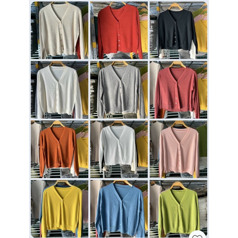 Áo cardigan 5 cúc mềm đẹp Hàng quảng châu
