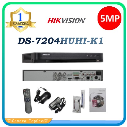 Đầu ghi hình 4/8 kênh camera HIKVISION DS-7204(8) HUHI-K1(2)/B 4/8 Kênh 5Mp chính hãng