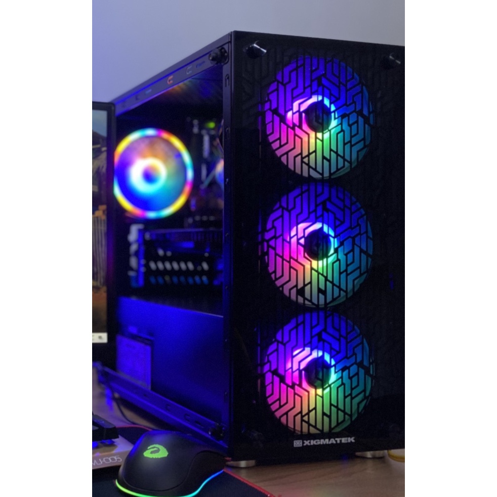 I5 3470 / Main H61 / RAM 8GB / VGA GT 730 2GB / CASE NYX 4 FAN LED / Màn hình 19in | WebRaoVat - webraovat.net.vn