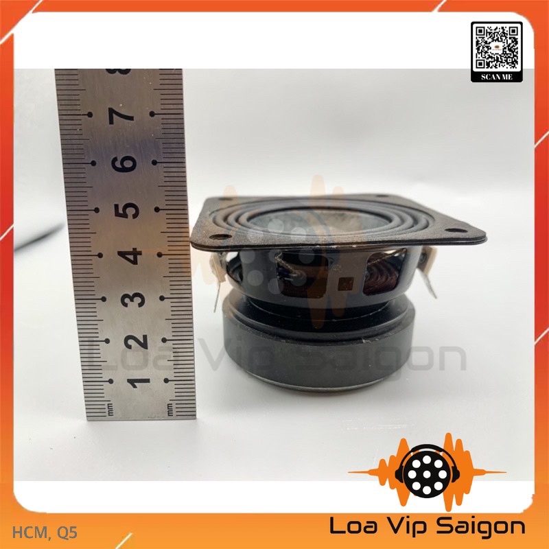 [1 CÁI] Loa toàn dải Peerless 3inch 2coil (2 x 8ohm 10w) âm chuẩn, đều dải