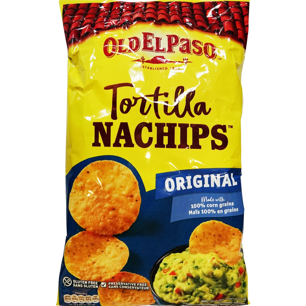 BÁNH SNACK NGÔ TORTILLA NACHIPS OLD EL PASO