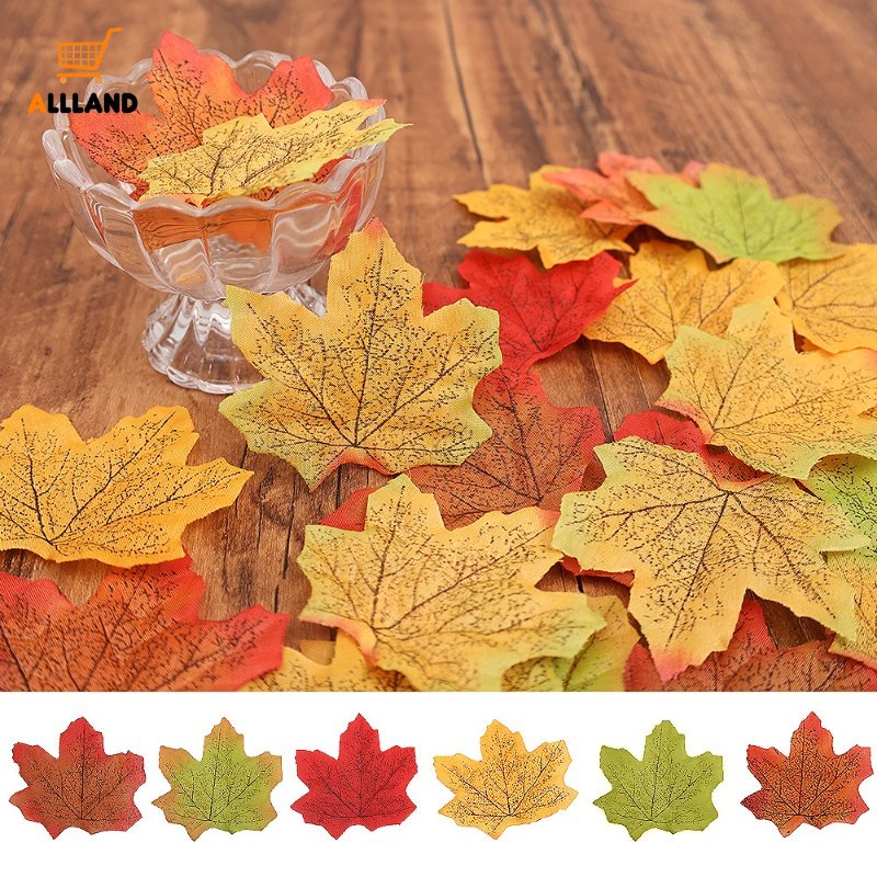 Set 50 Lá Phong Giả Treo Tường Trang Trí