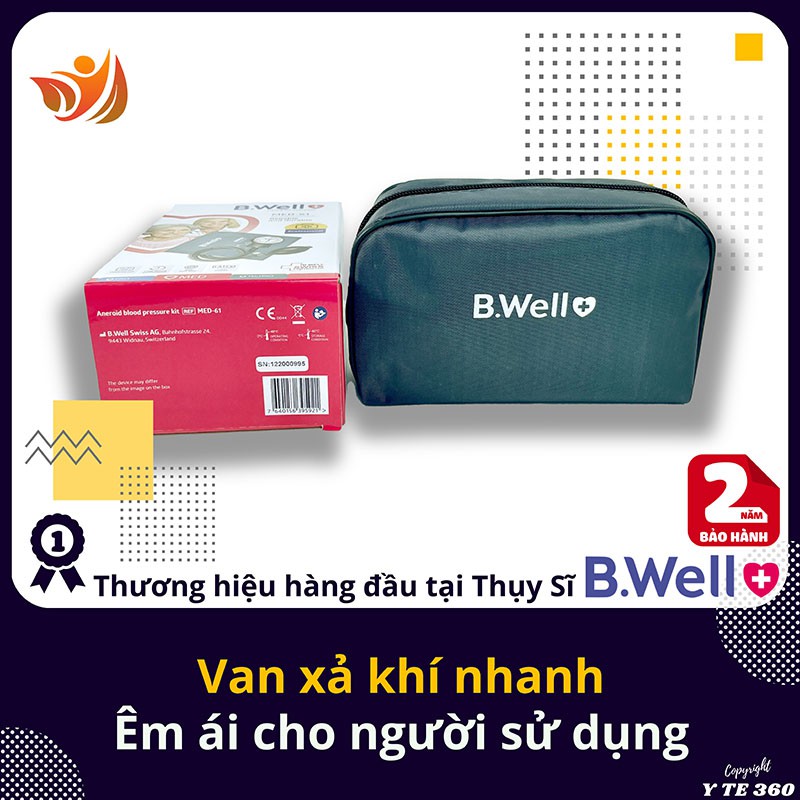 Máy đo huyết áp cơ b.well med 61 thụy sĩ - bwell y tế 360