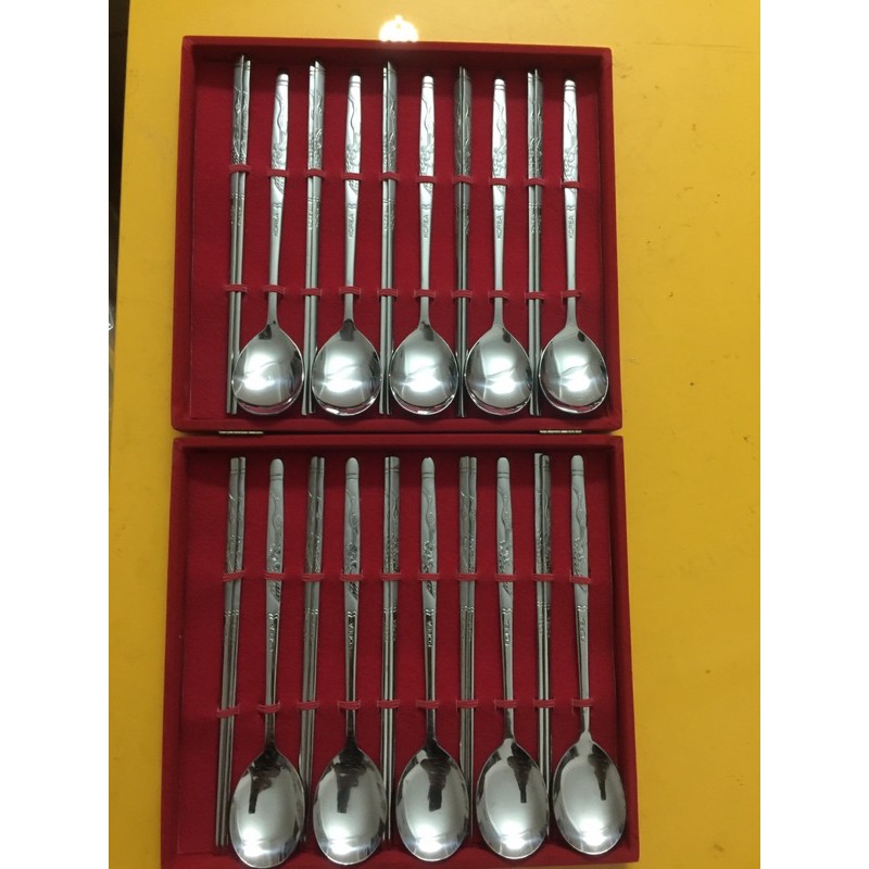 bộ muỗng đũa inox