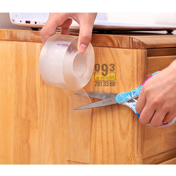 Băng Keo Dán 2 Mặt Nano Siêu Dính 3 mét Băng Dính Băng Keo