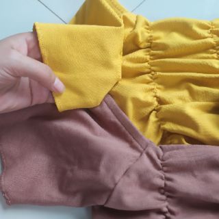 Áo croptop rúm bèo