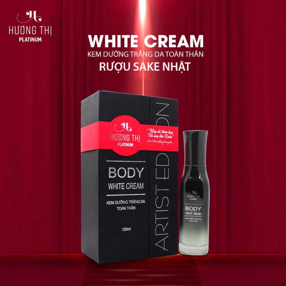 Kem Dưỡng Trắng Da Toàn Thân Hương Thị Rượu Sake Nhật - Body White Cream 120ml TĐl Nhàn Trương