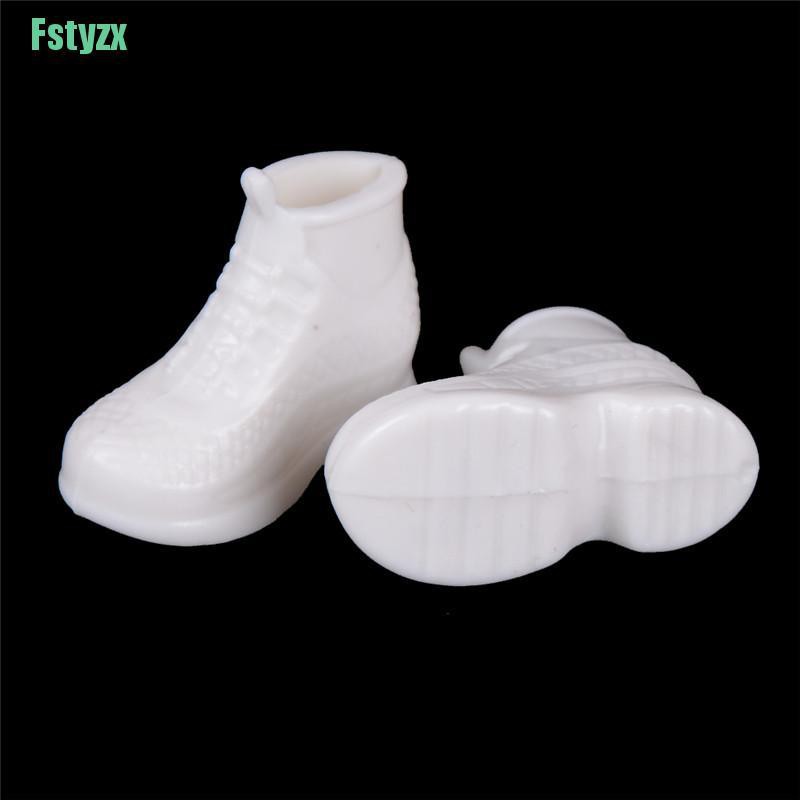 fstyzx 10 Pairs White Doll Sneakers Shoes Dolls Accessories Gift
