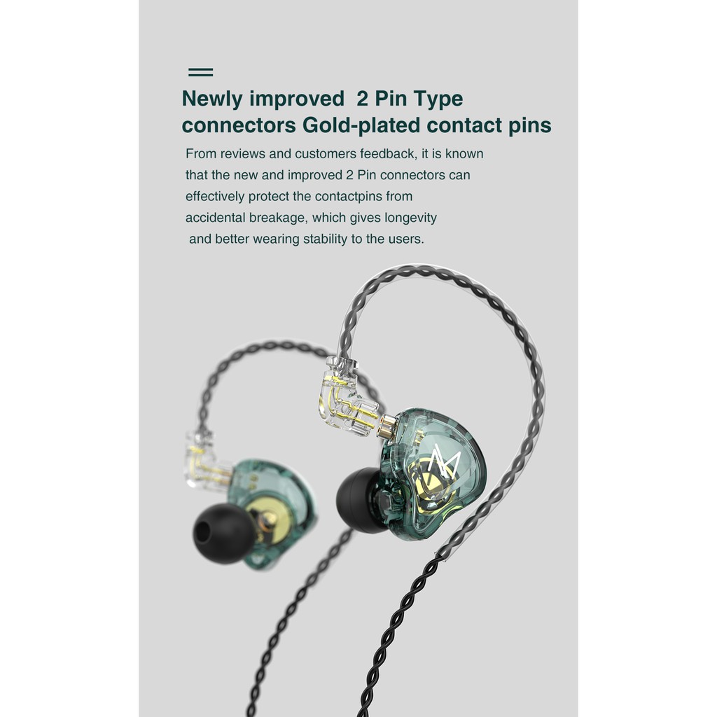 Tai Nghe Nhét Tai Trn Mt1 Âm Thanh Hifi Chống Ồn Kz Edx Zstx Zsn Pro M10 Ta1 St1