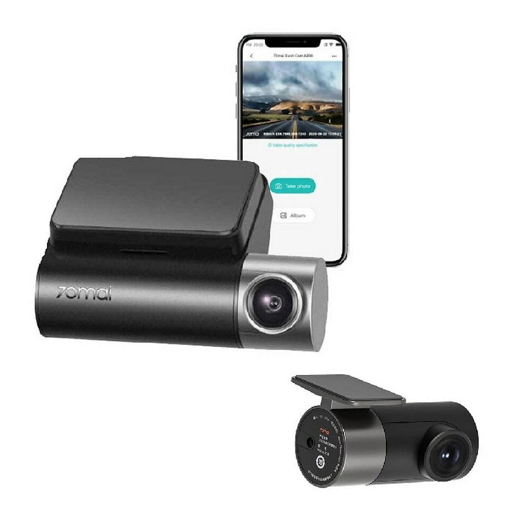 Camera hành trình ôtô 70mai cao cấp A500S phân giải 2.7K,góc 130 độ ,ống kính 2,có tích hợp lùi-Hàng chinh hãng BH 12T