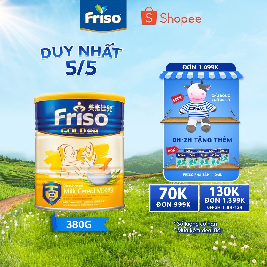 Bột ăn dặm Gạo Sữa IMC FRISO GOLD RICE MILK CEREAL 300g