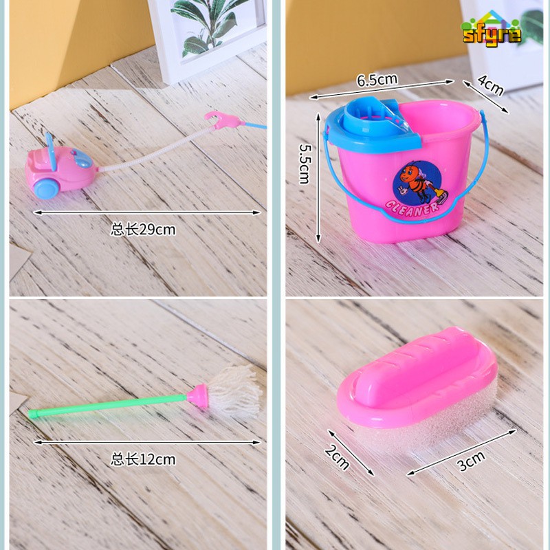Set 9 món đồ chơi quét dọn nhà cửa cho bé