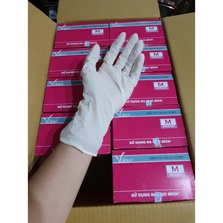 GĂNG TAY Y TẾ CÓ BỘT CỔ DÀI VGLOVE 7.2g