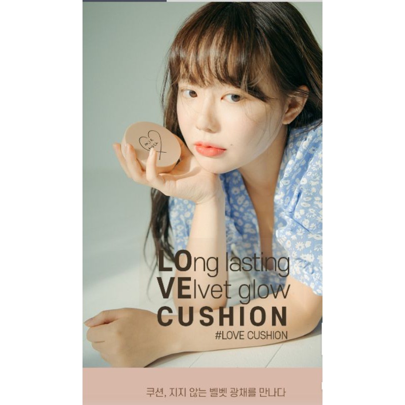 Phấn nước MILK TOUCH Long Lasting Velvet Glow Cushion