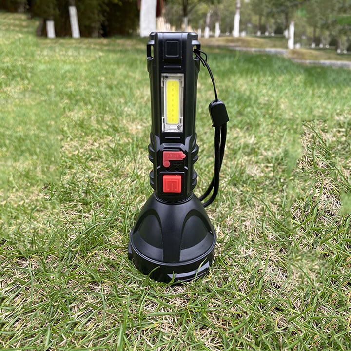 Đèn pin cầm tay mini siêu sáng chiếu xa 300m, chống nước IP65, pin trâu kèm cap sạc Micro USB