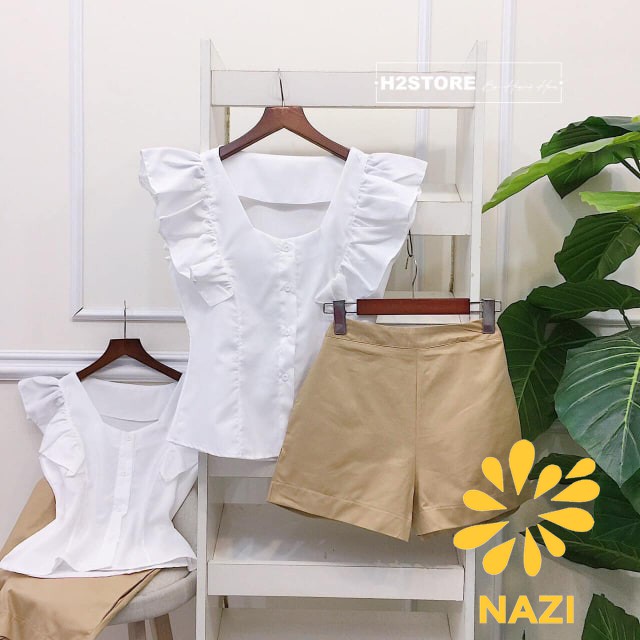 Set Áo Bèo Quần Sooc Kaki NaziSET01