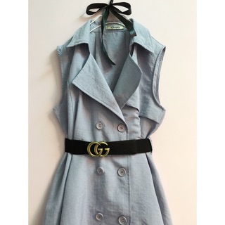 Đầm vest nút xoè bồng