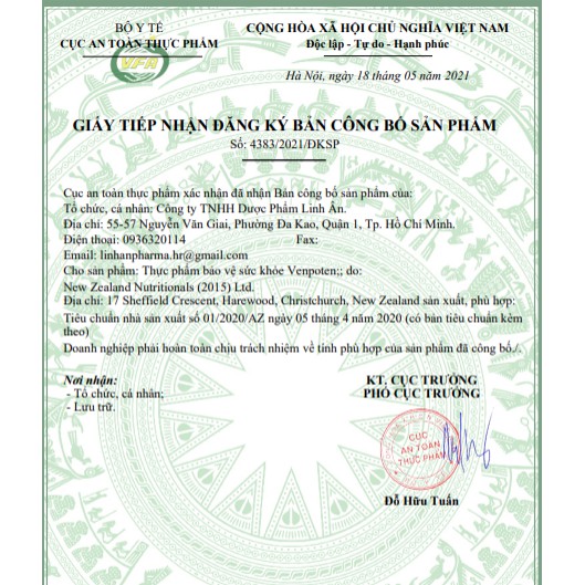 Venpoten 30 viên, 100 viên uống hỗ trợ điều trị giãn tĩnh mạch, tm Pro-life Venpoten